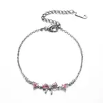 Pink Brass Zicorn Gold Plated Bow Endless Bracelet Supplier