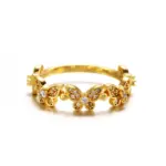 Luxury Butterfly-Shaped Zircon 18K Gold Plated Ring
