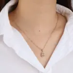 New Fashion Brass CZ Sun Moon Pendant Necklaces Supplier - Image 2