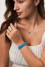 925 Sterling Silver Blue Turquoise Jewelry Set - Image 2