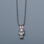 Kids Gift Of Happy Rabbit Pendants With Enamel - Image 2