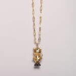 Kids Gift Of Tiger With Balloon Fresh Water Pearl Enamel Pendants