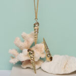 Baroque Pearl & Spiral Shell Necklace - Image 2