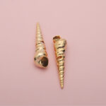 Baroque Pearl & Spiral Shell Earring - Image 2