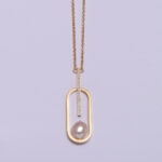 Baroque Pearl & Cubic Zirconium Necklace