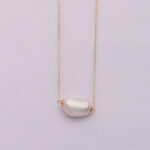 Baroque Pearl With 18K Yellow Gold Plated 925 Sterling Silver Necklace