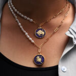 Mythology Sterling Silver 925 Zodiac Taurus Pearl Necklace - Image 2