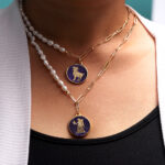 Mythology Sterling Silver 925 Zodiac Virgo Pearl Necklace - Image 2