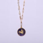 Mythology Sterling Silver 925 Zodiac Sagittarius Pearl Necklace