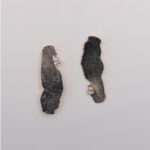 18K Yellow Gold Plated Brass & Cubic Zirconium With Sterling Silver posts Earring