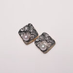 Mercury Earring Gold Plated With Fresh Water Pearl