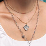 Mercury Necklace 18K Gold Plated With Fresh Water Pearl - Image 2