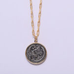 Medusa Lucky Coin Pendant Necklace - Image 2