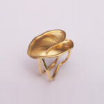 Lovely Enthusiasm Flower Ring With18K Yellow Gold Plated