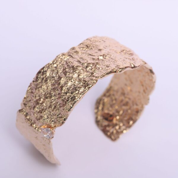 925 sterling silver bangle in 18K gold plated