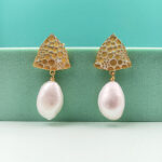 925 sterling silver earring with freshwater pearl