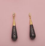 925 sterling silver earring with black plated - Image 2