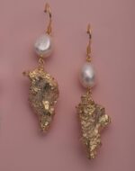 925 sterling silver with Freshwater pearl in 18k gold plated - Image 2