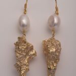 925 sterling silver with Freshwater pearl in 18k gold plated