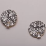 925 sterling silver with white zircon in black plated