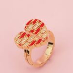 925 sterling silver jewelry set with enamel and zirconia