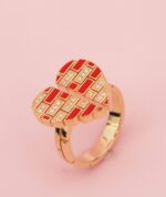 925 sterling silver jewelry set with enamel and zirconia